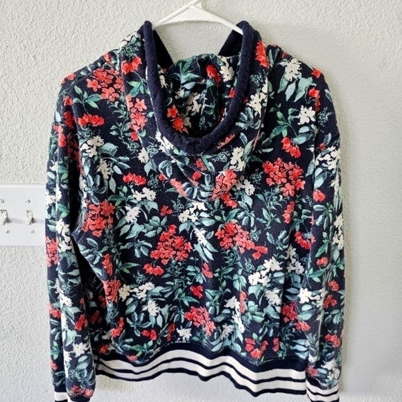 H&m Sweater Large Women Hoodie Multi Print Colorful Long Sleeve Floral Excellent - Picture 3 of 7